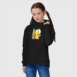 Толстовка оверсайз детская Funko pop Pikachu, цвет: черный — фото 2