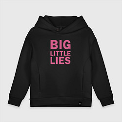 Толстовка оверсайз детская Big Little Lies logo, цвет: черный