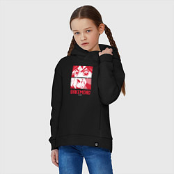 Толстовка оверсайз детская Рэн, цвет: черный — фото 2