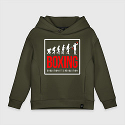 Детское худи оверсайз Boxing evolution its revolution