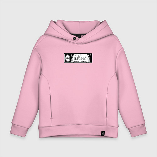 Детское худи оверсайз Аня форджер - Хехе / Светло-розовый – фото 1