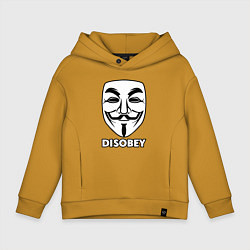 Детское худи оверсайз Guy Fawkes - disobey