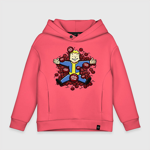 Детское худи оверсайз Vault boy caps / Коралловый – фото 1