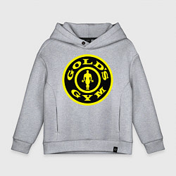 Толстовка оверсайз детская Golds GYM, цвет: меланж