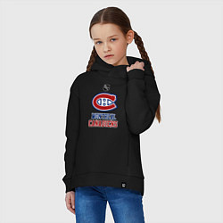 Толстовка оверсайз детская Монреаль Канадиенс - НХЛ, цвет: черный — фото 2