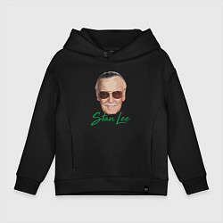 Толстовка оверсайз детская Mister Stan Lee, цвет: черный