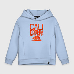 Толстовка оверсайз детская Republic California, цвет: мягкое небо