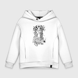 Детское худи оверсайз Эдита в венке из летних цветов