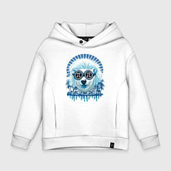 Толстовка оверсайз детская Blue bear, цвет: белый