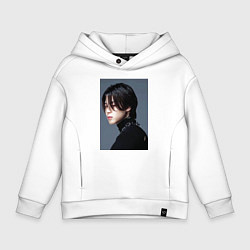 Толстовка оверсайз детская Dark side Jimin, цвет: белый