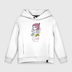 Толстовка оверсайз детская Gella - pulp fiction, цвет: белый