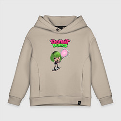 Толстовка оверсайз детская Рокси, цвет: миндальный