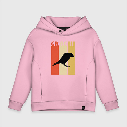 Детское худи оверсайз Grachi / Светло-розовый – фото 1