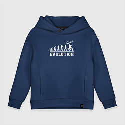 Толстовка оверсайз детская JoJo Bizarre evolution, цвет: тёмно-синий