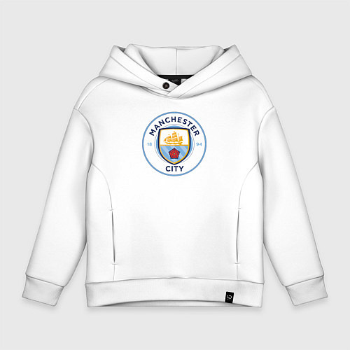 Детское худи оверсайз Manchester City FC / Белый – фото 1
