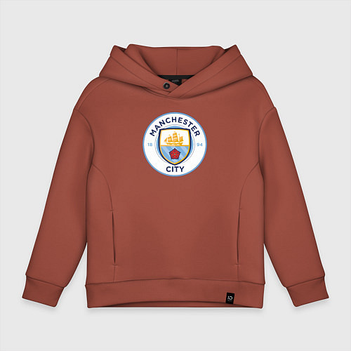 Детское худи оверсайз Manchester City FC / Кирпичный – фото 1