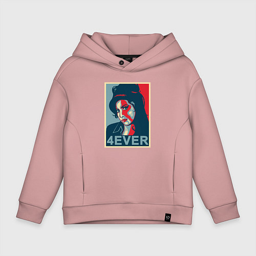 Детское худи оверсайз Эми навсегда / Пыльно-розовый – фото 1