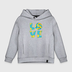 Детское худи оверсайз Volleyball love