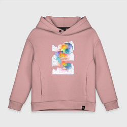 Детское худи оверсайз Перистые мишки