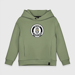 Толстовка оверсайз детская Juventus club, цвет: авокадо