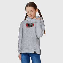 Толстовка оверсайз детская Гриффит Фемто, цвет: меланж — фото 2