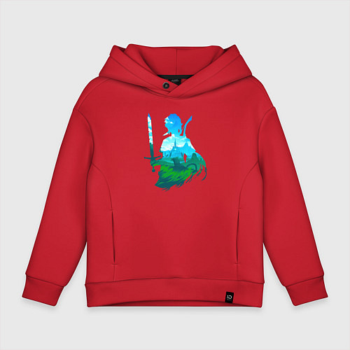 Детское худи оверсайз Персонаж Линк / Красный – фото 1