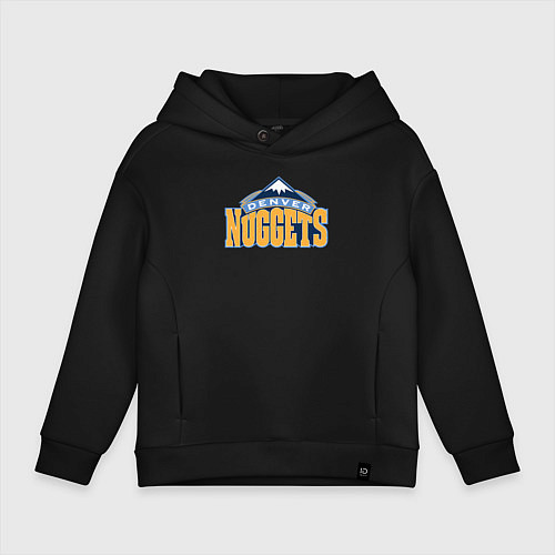 Детское худи оверсайз Denver Nuggets / Черный – фото 1
