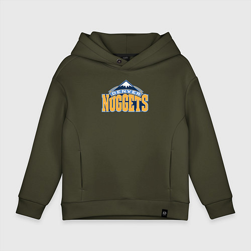 Детское худи оверсайз Denver Nuggets / Хаки – фото 1