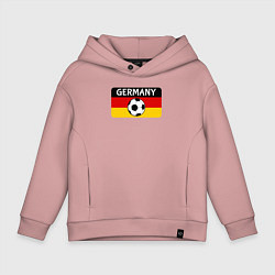 Толстовка оверсайз детская Football Germany, цвет: пыльно-розовый