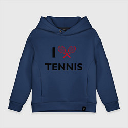 Детское худи оверсайз I Love Tennis