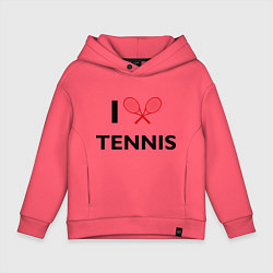 Детское худи оверсайз I Love Tennis