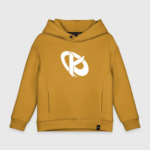 Детское худи оверсайз Karmine Corp / Горчичный – фото 1