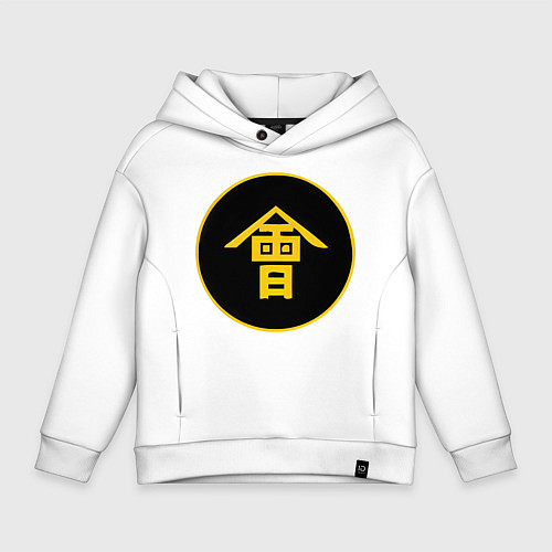 Детское худи оверсайз Клан Айдзу Total War: Shogun 2 / Белый – фото 1