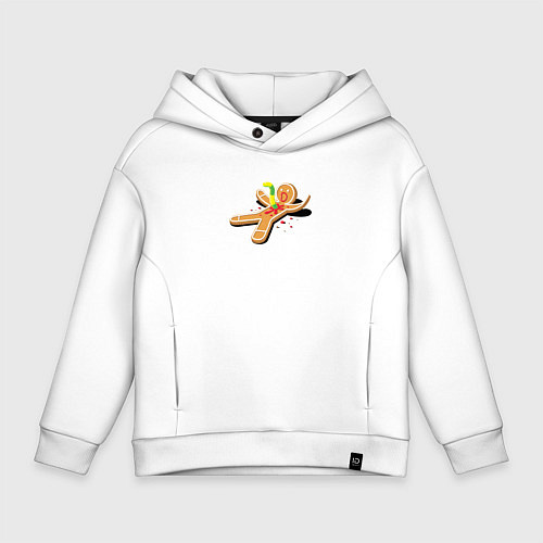 Детское худи оверсайз Чужой из пряни / Белый – фото 1