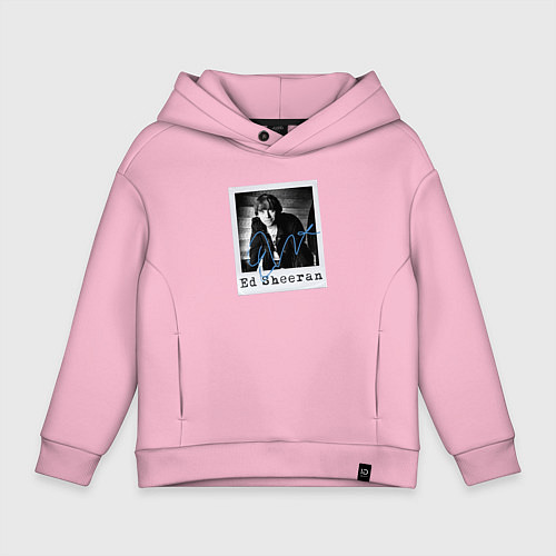 Детское худи оверсайз Тру фанат Ed Sheeran / Светло-розовый – фото 1