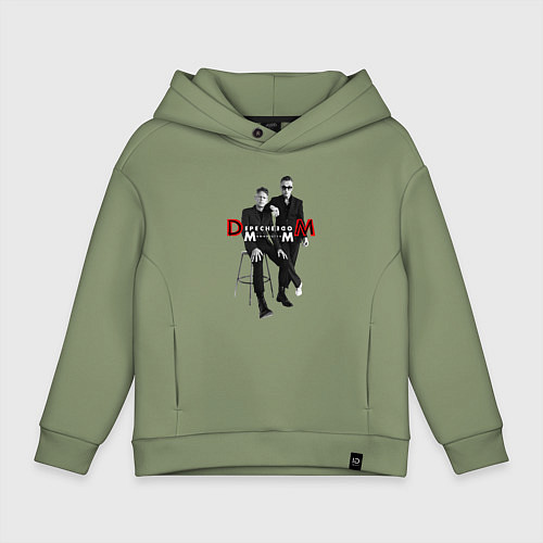 Детское худи оверсайз Depeche Mode - Memento Mori Two of Us / Авокадо – фото 1