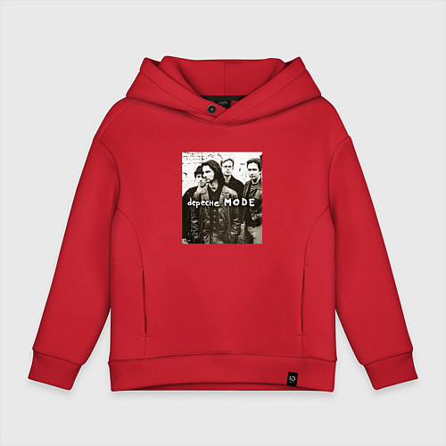 Детское худи оверсайз Depeche Mode - Devotional Tour Retro 01 / Красный – фото 1