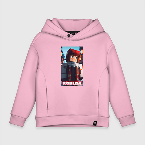 Детское худи оверсайз Roblox game man / Светло-розовый – фото 1