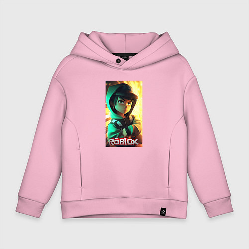 Детское худи оверсайз Персонаж Роблокс / Светло-розовый – фото 1