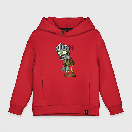 Детское худи оверсайз Зомби-рыцарь / Красный – фото 1