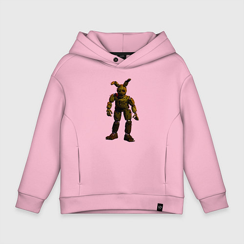 Детское худи оверсайз Спрингтрап готовится / Светло-розовый – фото 1