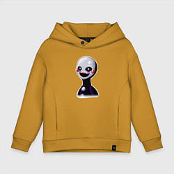 Толстовка оверсайз детская FNAF Марионетка, цвет: горчичный