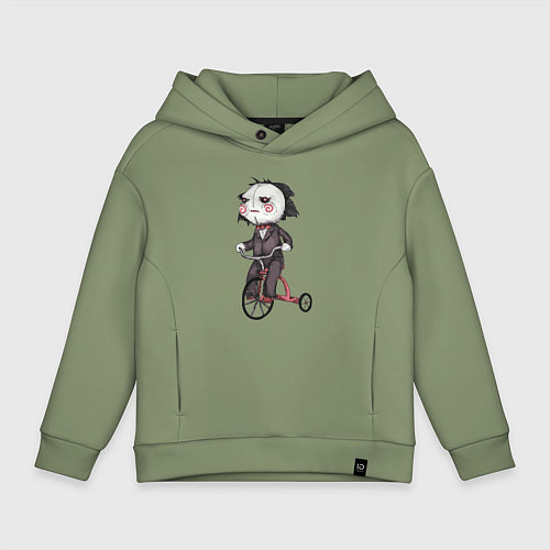 Детское худи оверсайз Saw bike / Авокадо – фото 1