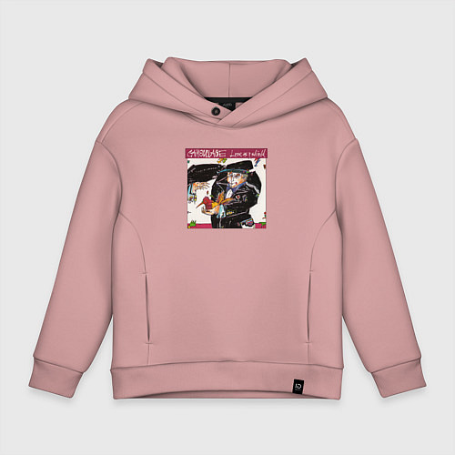 Детское худи оверсайз Camouflage - Love Is A Shield / Пыльно-розовый – фото 1