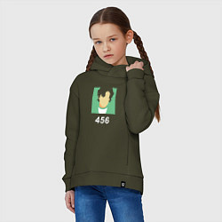 Толстовка оверсайз детская Сон Ки Хун - 456, цвет: хаки — фото 2