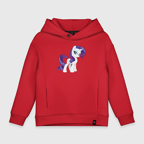 Детское худи оверсайз Рарити из My Little Pony в кино / Красный – фото 1