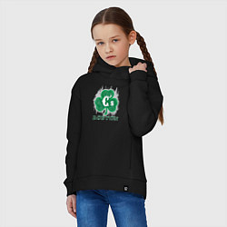 Толстовка оверсайз детская Boston Celtics style, цвет: черный — фото 2