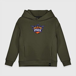 Толстовка оверсайз детская Phoenix Suns fire, цвет: хаки