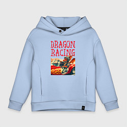 Детское худи оверсайз Dragon cool racer - ai art