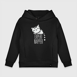 Толстовка оверсайз детская Эксперт по сну, цвет: черный